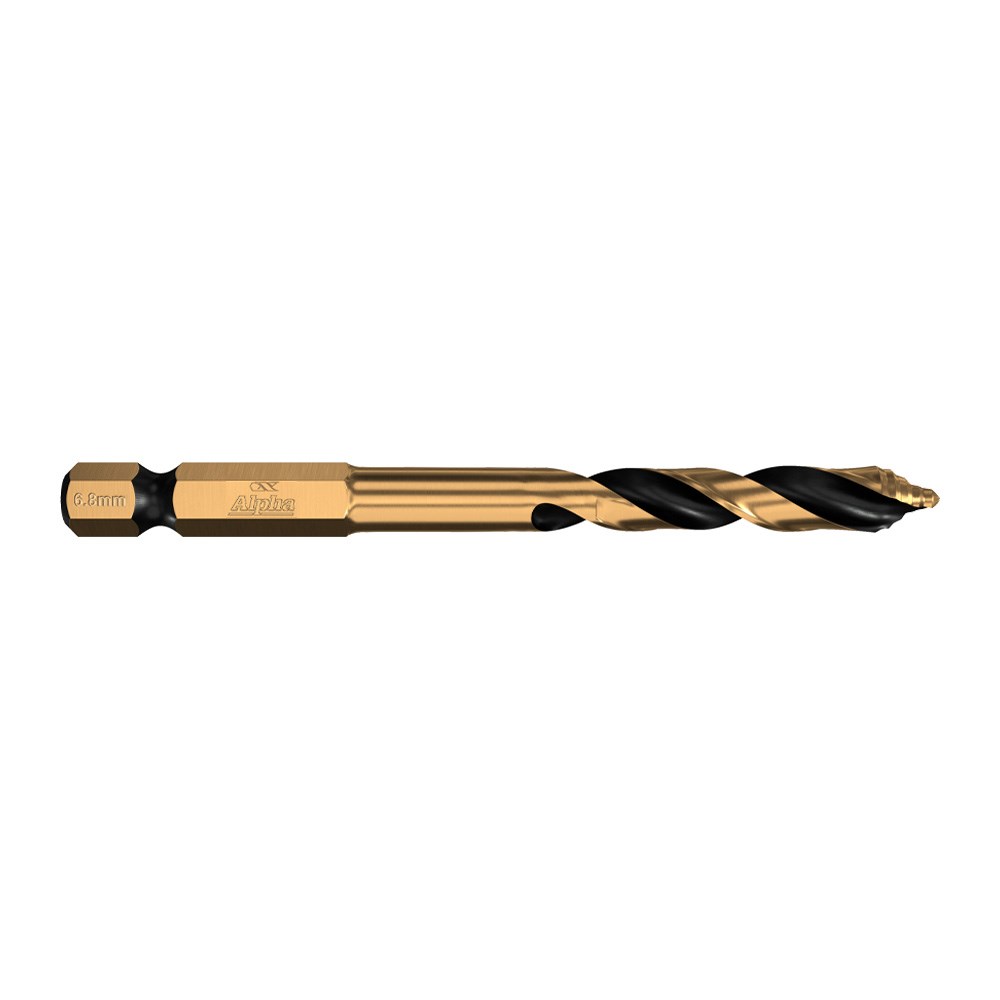ALPHA ONSITE PLUS IMPACT STEP TIP DRILL BIT - 6.8MM